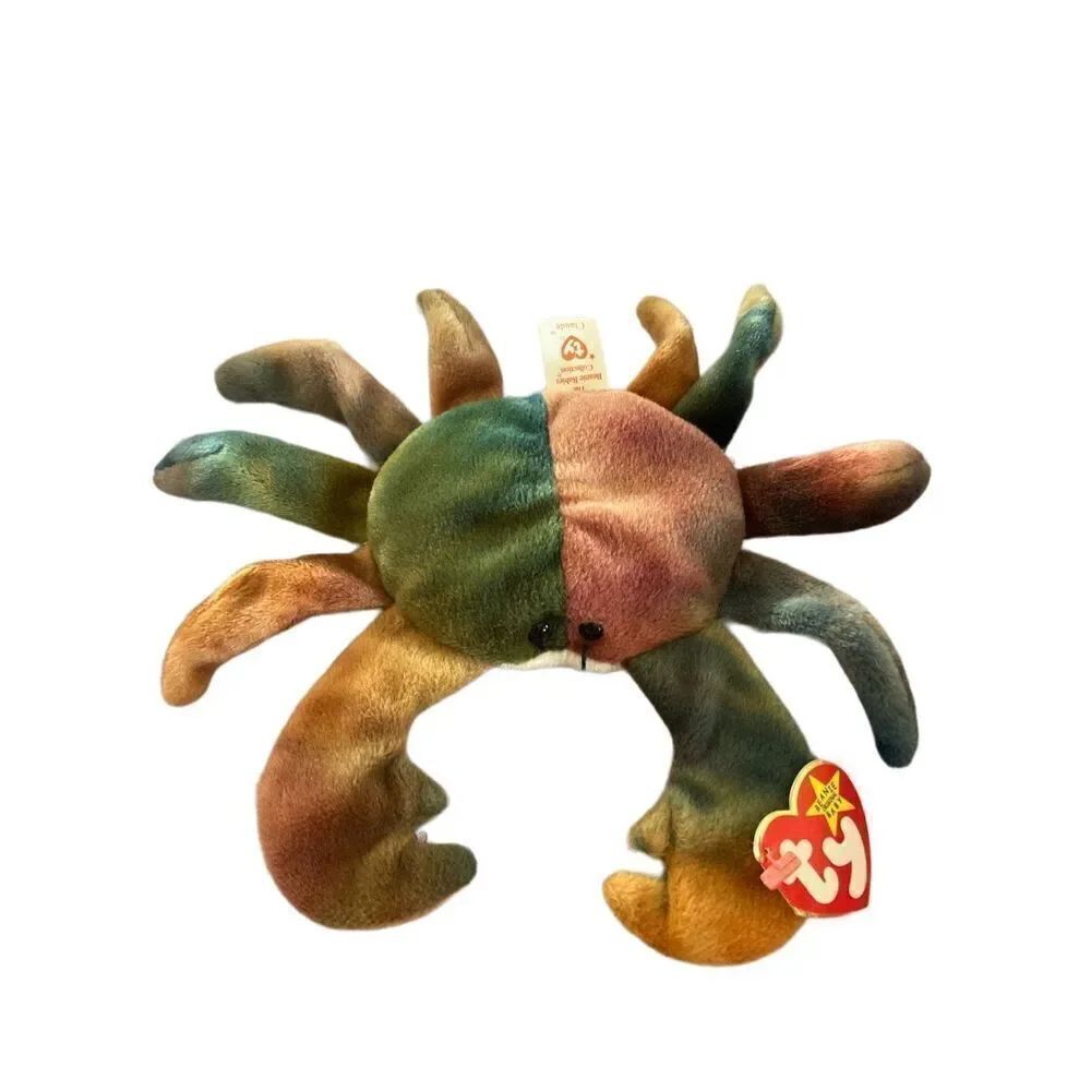Claude the Crab 1996 Retired Ty Beanie Baby Plush Collectible Nostalgia Vintage